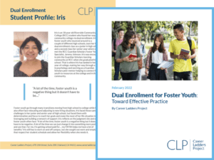 dual enrollment for foster youth cover page