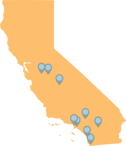 map of California regional partnerships