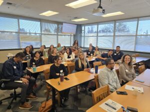 workshop attendees in classroom